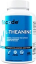 fitcode L Theanine 200mg Capsules pour Focus et Relaxation L-theanine 200mg Supplément Nootropic pour Attention Énergie et Focus - Soutien d'humeur diurne et Supplément Nootropic Focus