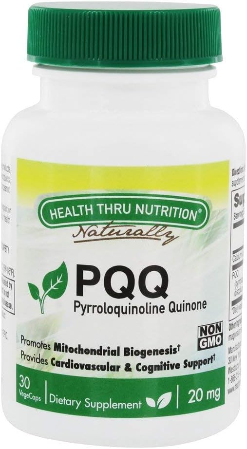 Health Thru Nutrition - PQQ Mitochondrial Biogenesis Support 20 mg. - 30 Vegetable Capsule(s)