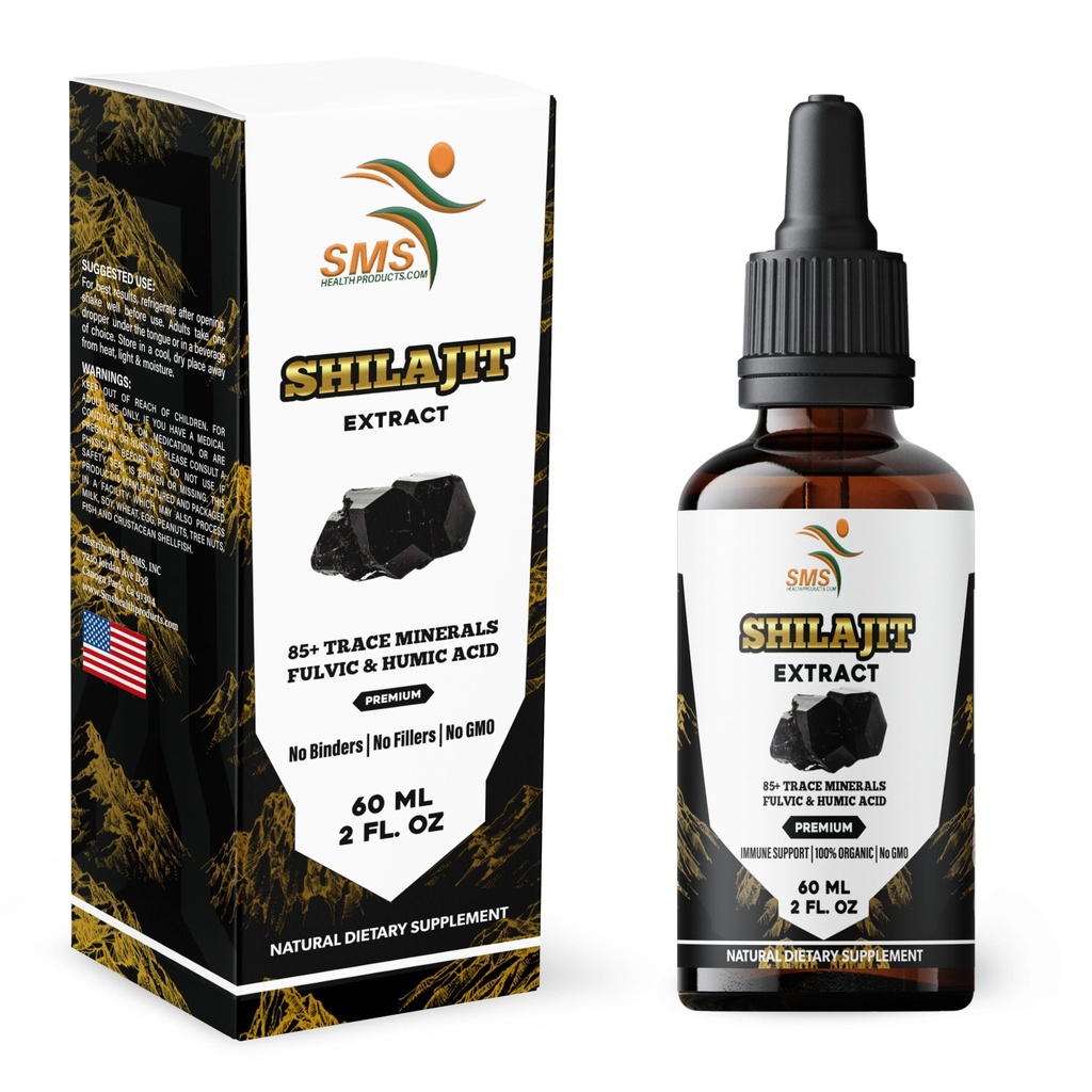 Shilajit Pure Himalayan (40% supplément d'acide fulvic) (haut dans les minéraux traces, pas de remplissage, fabriqués aux États-Unis)