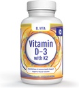 Vitamine D3 & K2. 90 Comprimés de légumes à croquer de cerise naturelle. 2-en-1 soutenir supplément alimentaire de vitamine. Promouvoir la santé des os essentiels et immunitaire. Pas de sucre ajouté.