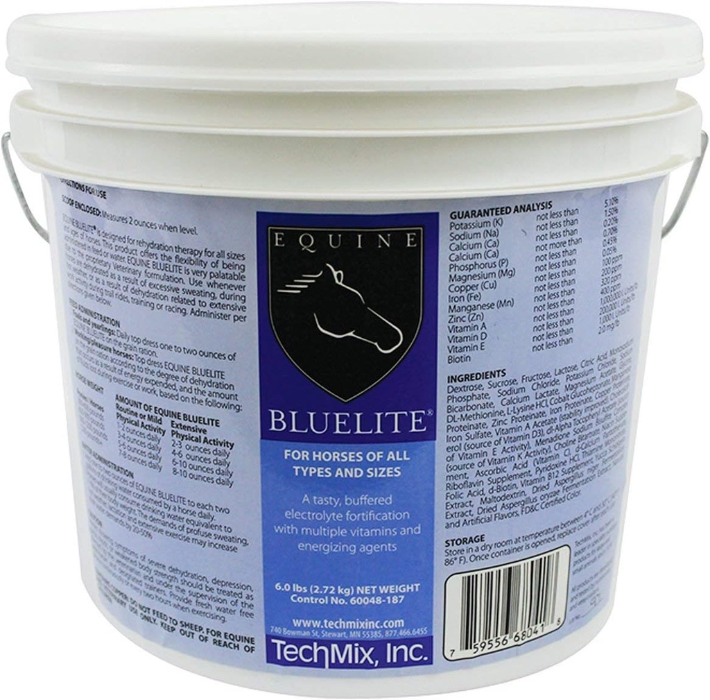 TechMix Poudre BlueLite Équine, 6 lbs.