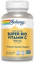 SOLARAY Super Bio Bouffé Vitamine C 1000mg, à deux niveaux, libération chronométrée Vitamine C avec bioflavonoïdes, supplément de soutien immunitaire - haute absorption, végétalien, garantie de 60 jours, 50 portions, 100 VegCaps