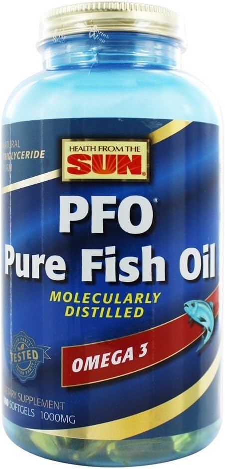 Santé du Sun Dietary Supplement, PFO Pure Fish Oil, 180 gels mous