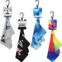 Lunettes de nettoyage de vêtements, lunettes de nettoyage de vêtements, lunettes de nettoyage, lunettes de nettoyage de vêtements, lunettes de microfibre de nettoyage de vêtements de vêtements avec carabiner de poche(4 Pack)