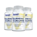 Curcumine de curcumine curcuma verifiée de recherche - avec complexe de C3 de la BioPerine - Vegan - Fabriqué aux États-Unis - 180 capsules - Fabriqué aux États-Unis
