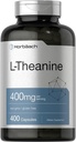 Horbäach L-Theanine 400mg. 400 Capsules. Supplément à haute puissance.