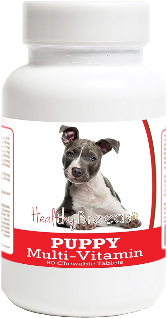 Denrées en santé American Staffordshire Terrier Puppy Dog Multivitamine Comprimé 60 Compte