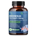 NATURE TARGET Magnesium Glycinate 500 mg with Zinc, 120 Vegan Capsules