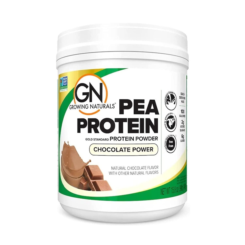 Protéines brutes de pois, protéines végétales, BCAA, faible teneur en glucides, faible teneur en sucre, pouvoir chocolat, 1 livre (paquet de 1)