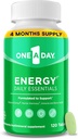 One A Day Energy Daily Essentials Multivitamin, Energy Supplement to Support Mental Alertness and Immune Health with Vitamins A C, D, E, Zinc and Caffeine, 120 Count