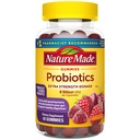 Probiotiques faits de la nature Posologie extra-forte, probiotiques pour les femmes et les hommes 8 Million CFU par 2 Gummies, 42 Gummies probiotiques, 21 jours d'approvisionnement