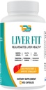 Foie Fit-Hit-Hit-Liver Cleanse, Detox & Repair Formula - Supplément naturel de soutien du foie avec extrait de chardon de lait, extrait de Phyllanthus Amarus, extrait de Picrorhiza Kurrora, 60 capsules