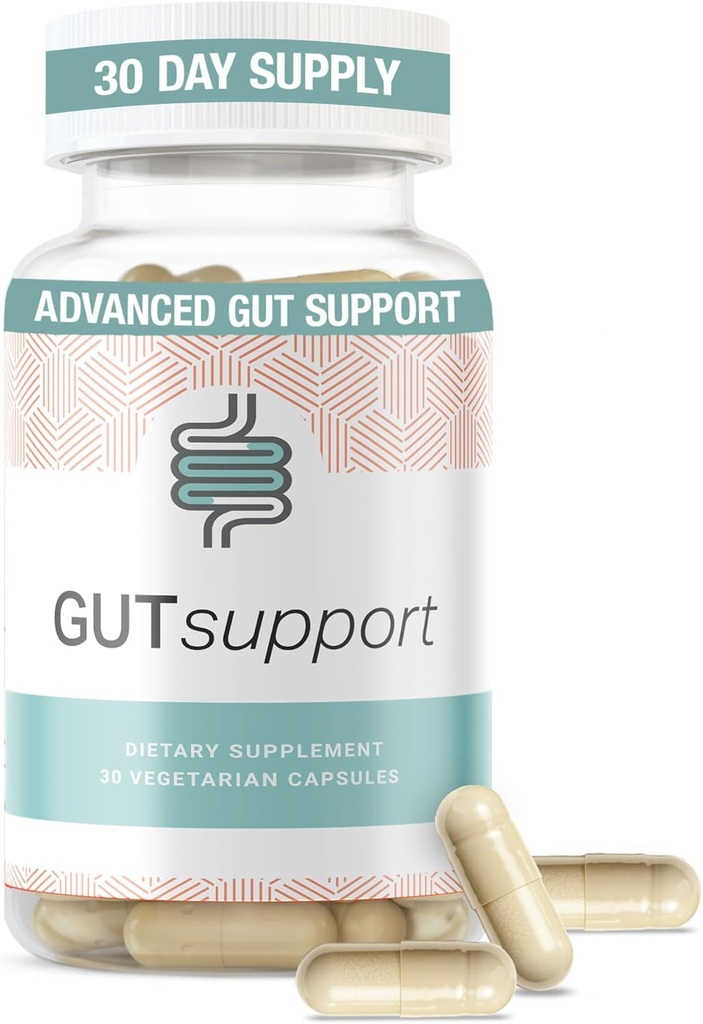 IBDassistTM Gut Support Capsule - Supplément Santé et Digestion Gut - Constipation et soulagement occasionnel du gonflement pour les femmes et les hommes* - Complète avec vitamine D3, A, E, Zinc et plus - 30 capsules