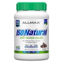 ALLMAX Nutrition ISONATURAL Isolation des protéines de lactosérum, chocolat - 2 lb - 27 grammes de protéines par scoop - Zéro gras et sucre - 99% Sans lactose - avec des prébiotiques - Pas d'arôme artificiel - 29 portions