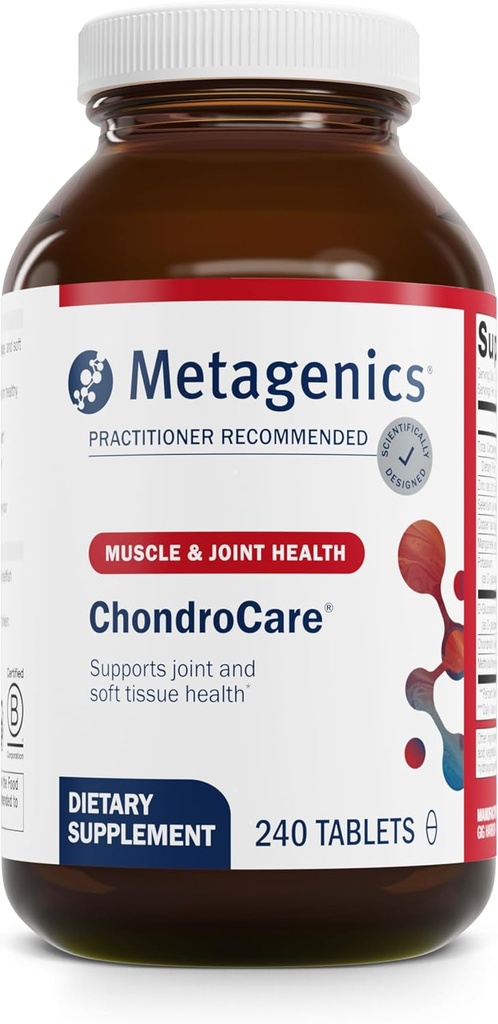 Metagenics ChondroCare - Joint Support with Glucosamine, Chondroitin & MSM - Supports Mobility, Cartilage & Knee Comfort - Antioxidant Mineral Complex - Gluten-Free - cGMP Certified - 240 Tablets
