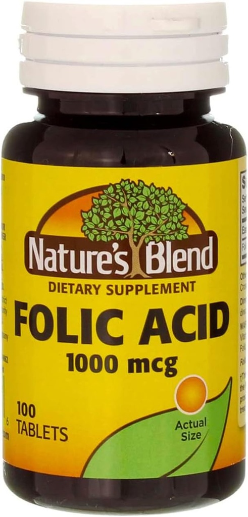 Acide folique 1000 mcg 1Vitamine 000 mcg 100 Tabs