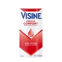 Visine Rouge Eye Confort Redness Relief gouttes oculaires pour aider à soulager les yeux rouges en raison d'irritations oculaires mineures Fast, Tétrahydrozoline HCl, 0,5 fl. oz