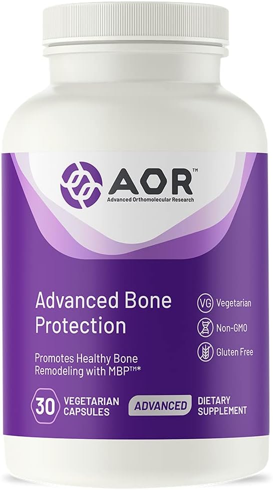 AOR, Protection des os avancée, Supplément naturel pour promouvoir le remodelage osseux sain avec MBP, sans gluten, 30 capsules (30 portions)