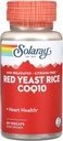 Solaray Red Yeast Rice Plus CoQ-10-60 Capsules végétariennes