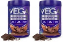 Protéines Vega faites simple, chocolat noir - Sans Stevia Protéines Vegan en poudre, à base de plantes, saine, sans gluten, protéines de pois pour les femmes et les hommes, 9,6 oz (emballage mai vary) (paquet de 2)