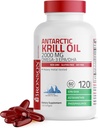 Bronson Antarctique Krill Oil 2000 mg avec Omega-3s EPA, DHA, Astaxanthin et Phospholipides 120 Softgels (60 portions)