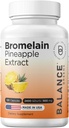 Balancebreens Bromelain 500mg, 120 Capsules - Pineapple Extract Digestive Enzyme, Supports Digestion and Joint Health Supplement