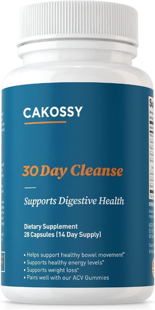 Colon Cleanse Capsules – Soutenir la santé digestive, promouvoir les mouvements réguliers de Bowel, détoxifier et rajeunir avec la formule à base de plantes naturelles