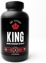 The Fittest King - Supplément booster de testostérone - soutient la santé hormonale, l'endurance et la force - Comprend le foie bovin alimenté à l'herbe, la moelle osseuse, le coeur et le testicule - 180 capsules