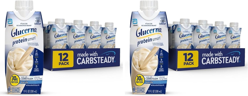 Glucerna - 30G, Vanille, 12 comtes (paquet de 2)