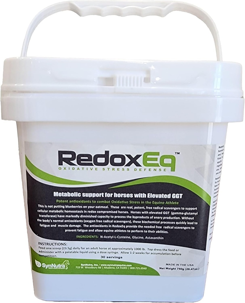 SynNutra Equine RedoxEq- pour GGT élevée 100% naturel 30 portions