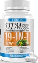 Supplément DIM Équilibre œstrogène pour les femmes et les hommes, 1675 mg Supplément œstrogène Soutien à l'acné hormonal, Soutien à la ménopause, Soutien antioxydant, DIM SGS 90 Capsules de légumes, 44 jours d'approvisionnement-055