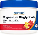 Poudre de bisglycinate de magnésium (Fruit Punch, 250 grammes) - Supplément de magnésium chélaté