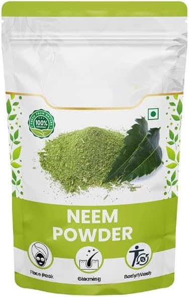 Organik Neem Poudre, Pinces Peau Éblouissant Evènements Peau Tone Beauté Alimentation Grade Herba naturel -100 gm