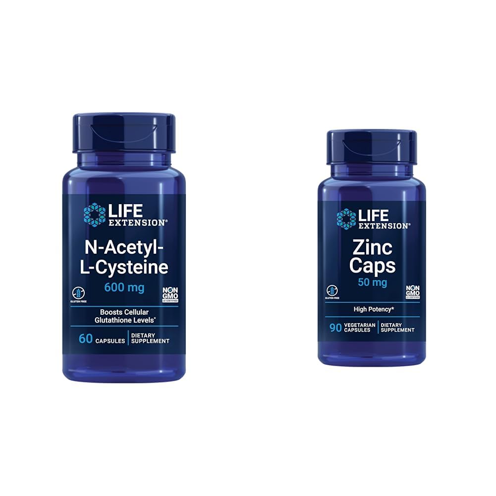 Extension de la durée de vie N-acétyl-L-Cysteine (NAC) et bouchons en zinc