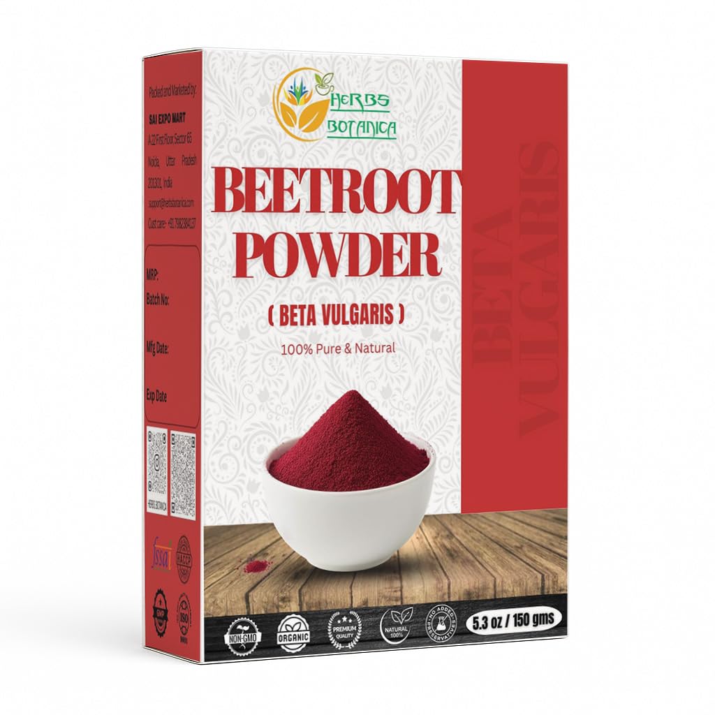 Herbes Botanica Poudre de betterave pour la cuisson et les smoothies