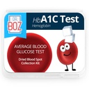 Dr Boz - Trousse d'analyse à domicile de l'hémoglobine A1C - Trousse de collecte de sang avec résultats de laboratoire - Teneurs en sucre et en hbA1c du sang - Lancettes, bandes, essuie-alcool, enveloppe - Fabriqué aux États-Unis - Soins du diabète et autosoins