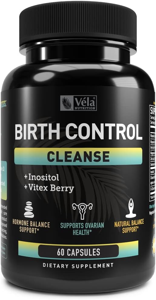 Vela Naissance Nettoyez Supplément avec Inositol, Vitex Berry, Vitamine B et Zinc.