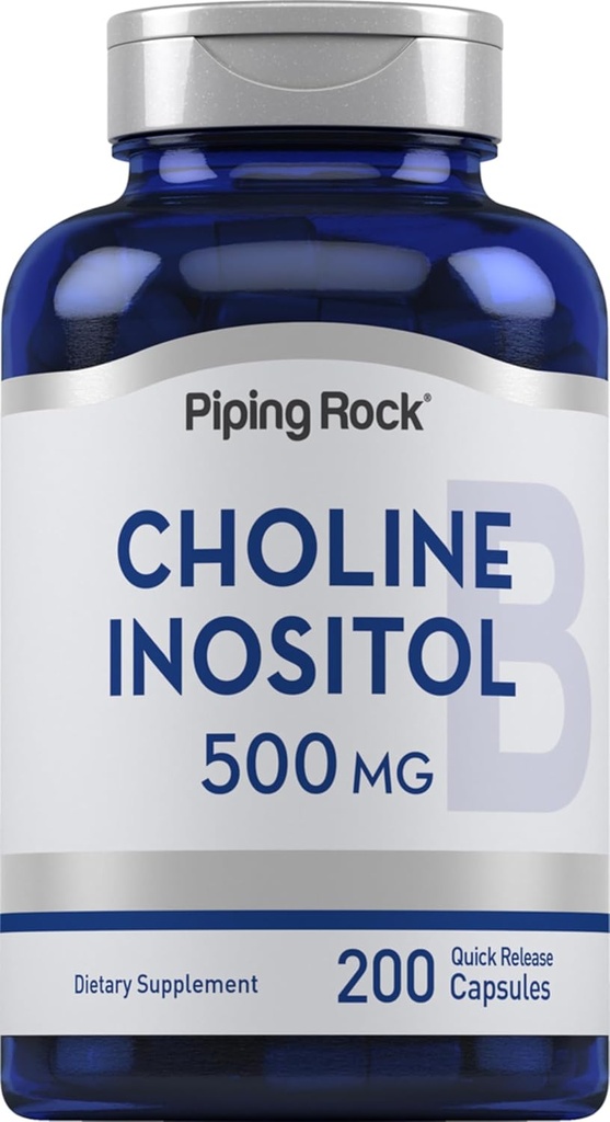 Suppléments d'inositol pour la choline de la roche piquante 500 mg 200 capsules
