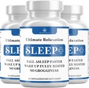Relaxation Sleep Aid, Natural Non-Habit Forming, Sleep Supplement Developed to Support for Longer & Better Sleep, Chamomile, Magnesium, Melatonin, Ashwagandha, GABA, Drug-Free (180 Count)
