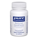 Encapsulations pures Réduction du glutathion. Supplément antioxydant hypoallergénique pour soutenir la santé du foie et des cellules.