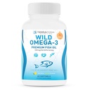 Huile de poisson Triple Strength Omega 3 2400mg par portion - Sans Burpless, sans OGM, sans gluten et sans soja – 30 portions