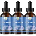 Natures Craft High Absorption L-Theanine Liquid Drops - Supplément Nootropic Focus avec L Theanine 200mg par portion et extrait de camomille - Supplément pour adultes et enfants Relaxation et Focus - 6oz