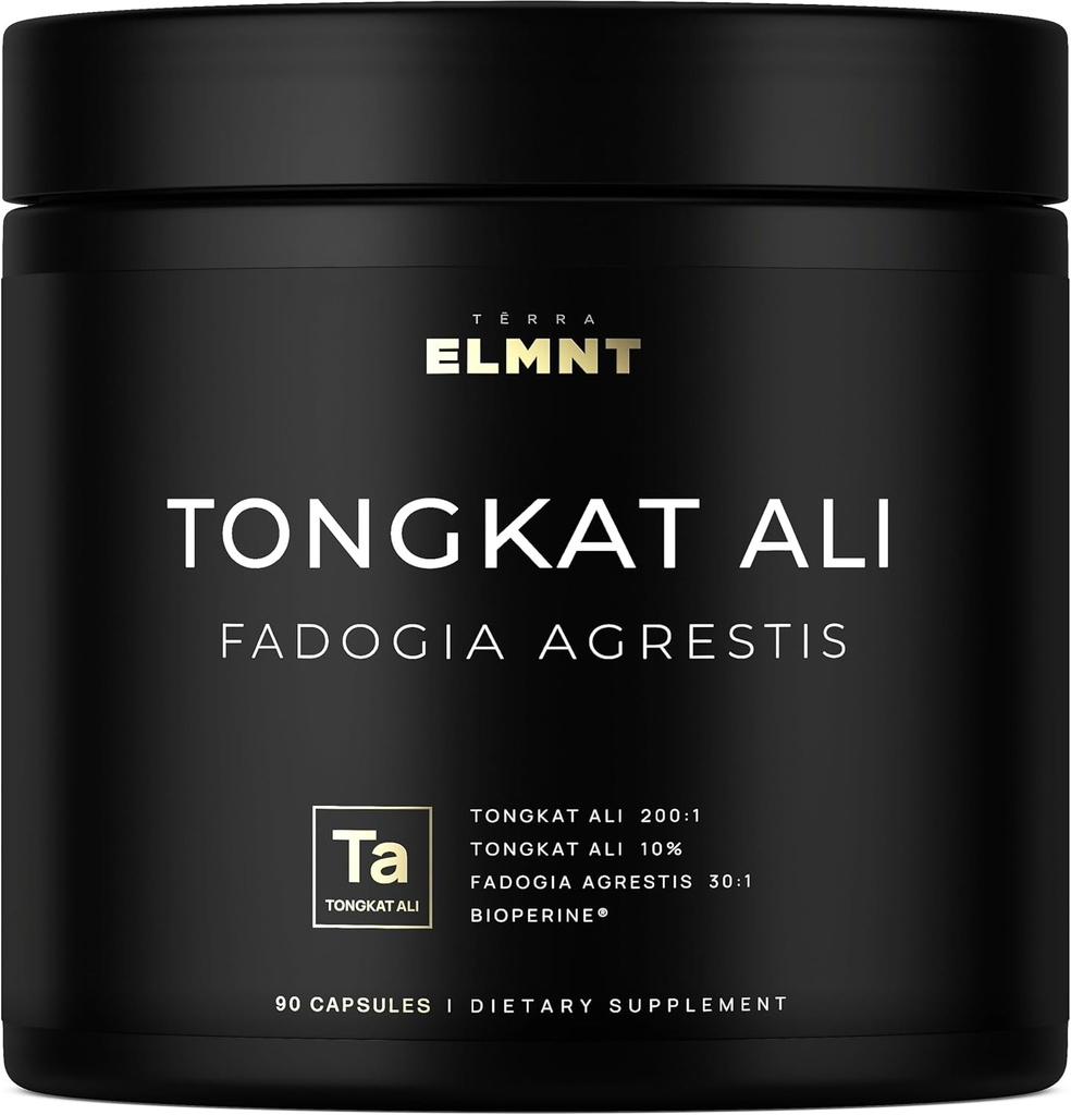 228,000mg 200x Strength Tongkat Ali for Men w. 30x Fadogia Agrestis Extract - 10% Eurycomanone Highest Potency Longjack Fadogia Agrestis Tongkat Ali Supplement - Muscle Growth Support Pills for Men