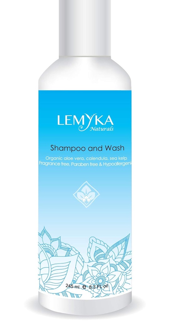 Shampooing Eczema, Soin rougeur visage Laver, pour peau rosacée, cuir chevelu, capuchon de berceau, pellicules, peau sensible, hypoallergénique, sans sulfate, sans parfum, 8,3oz