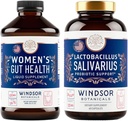 BOTANIQUES DE WINDSOR Lactobacillus Salivarius Probiotic et IBS Gut Suppléments de santé - Bundle de soutien buccodentaire