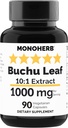 MONOHERB Buchu Leaf Extract 1000 mg - 90 Capsules végétariennes