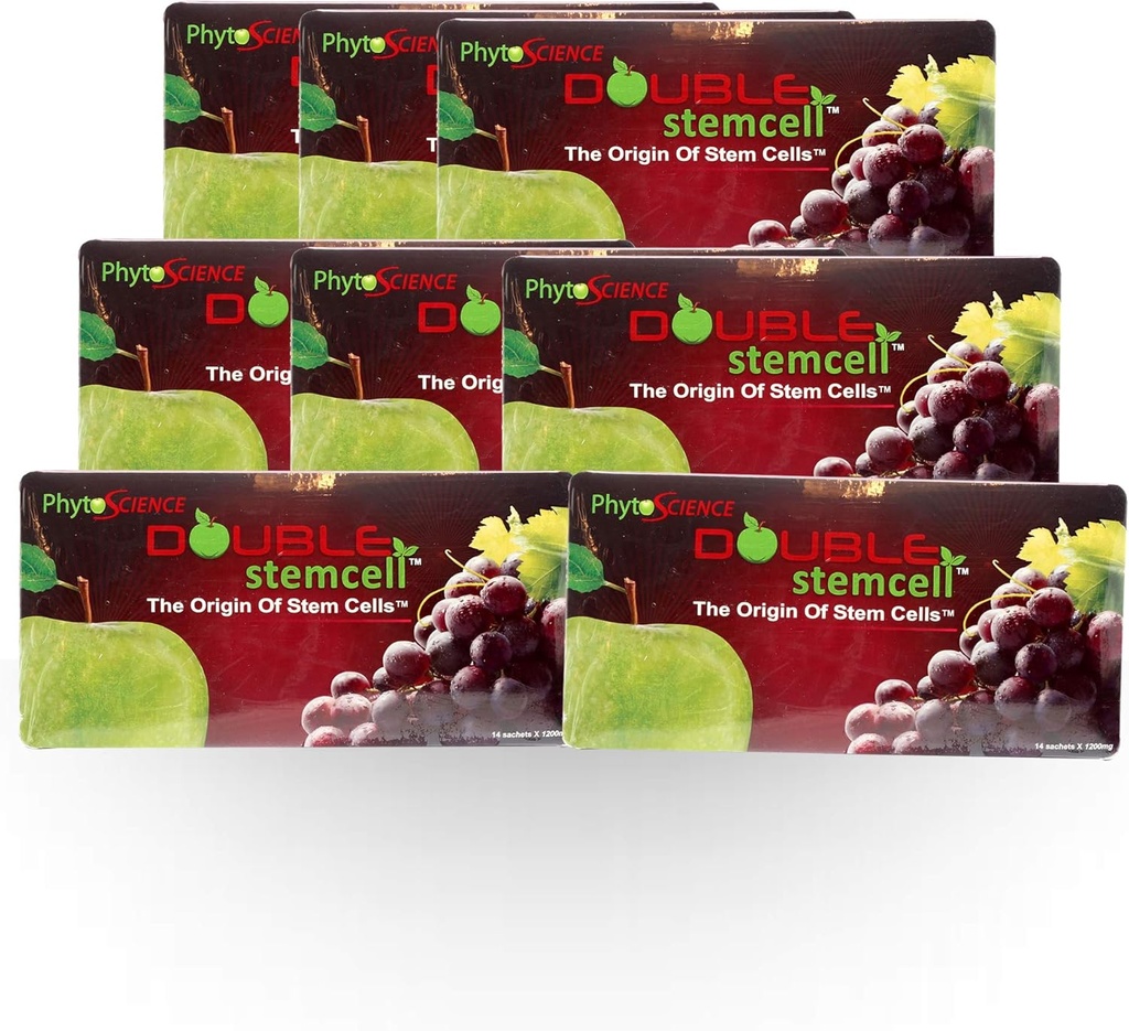 8X Phytoscience Double Stemcell - Formule Anti Vieillissement avec Pomme et Cellule de Grape Sans Livraison Express