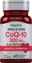 CoQ10 300 mg 60 Softgels avec Pepper noir Coq10 Coenzyme Supplément Mega Q-Sorbe , Absorption améliorée , non-OGM , sans gluten , par Piping Rock