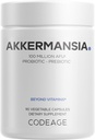 Codeage Akkermansia Muciniphila Probiotic Supplement - 3 mois d'approvisionnement d'Akkermansia et d'inuline de chicorée - Racine quotidienne de chicorée de probiotique synbiotique - 100 millions d'UFA - Sans gluten - 90 capsules