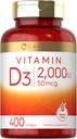Carlyle Vitamine D3 2000UI Softgels (en anglais seulement) 400 Count (en anglais seulement) Non-OGM, sans gluten Formule 50 mcg (en anglais seulement) Supplément vitamine D